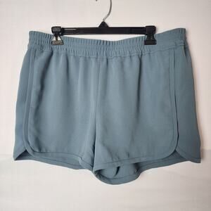 J. Crew Stone Blue Dolphin Cut Elastic Waist Athletic Shorts | Women's 16
